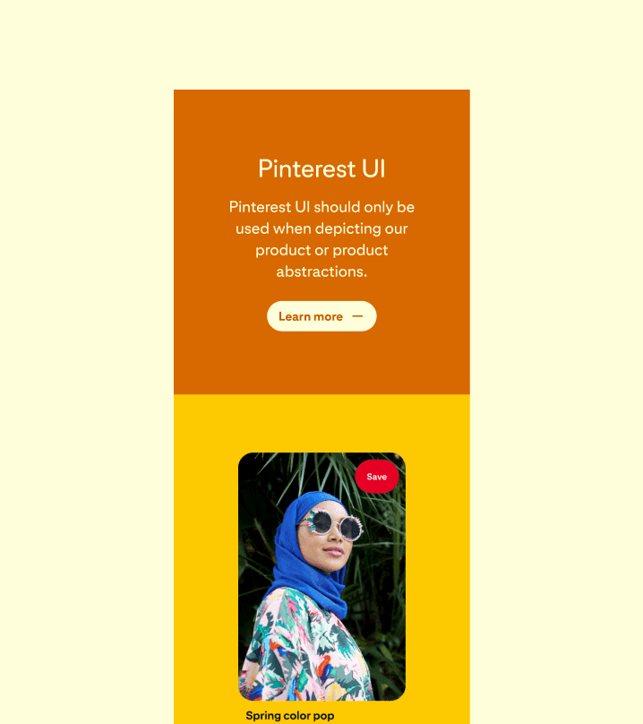 Screenshot showing one of the content section expand on mobile